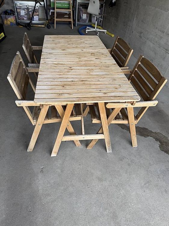 Gartentisch Holz Ikea 154x73x70 (Gebraucht) in Steffisburg für CHF 50 – nur Abholung auf Ricardo kaufen