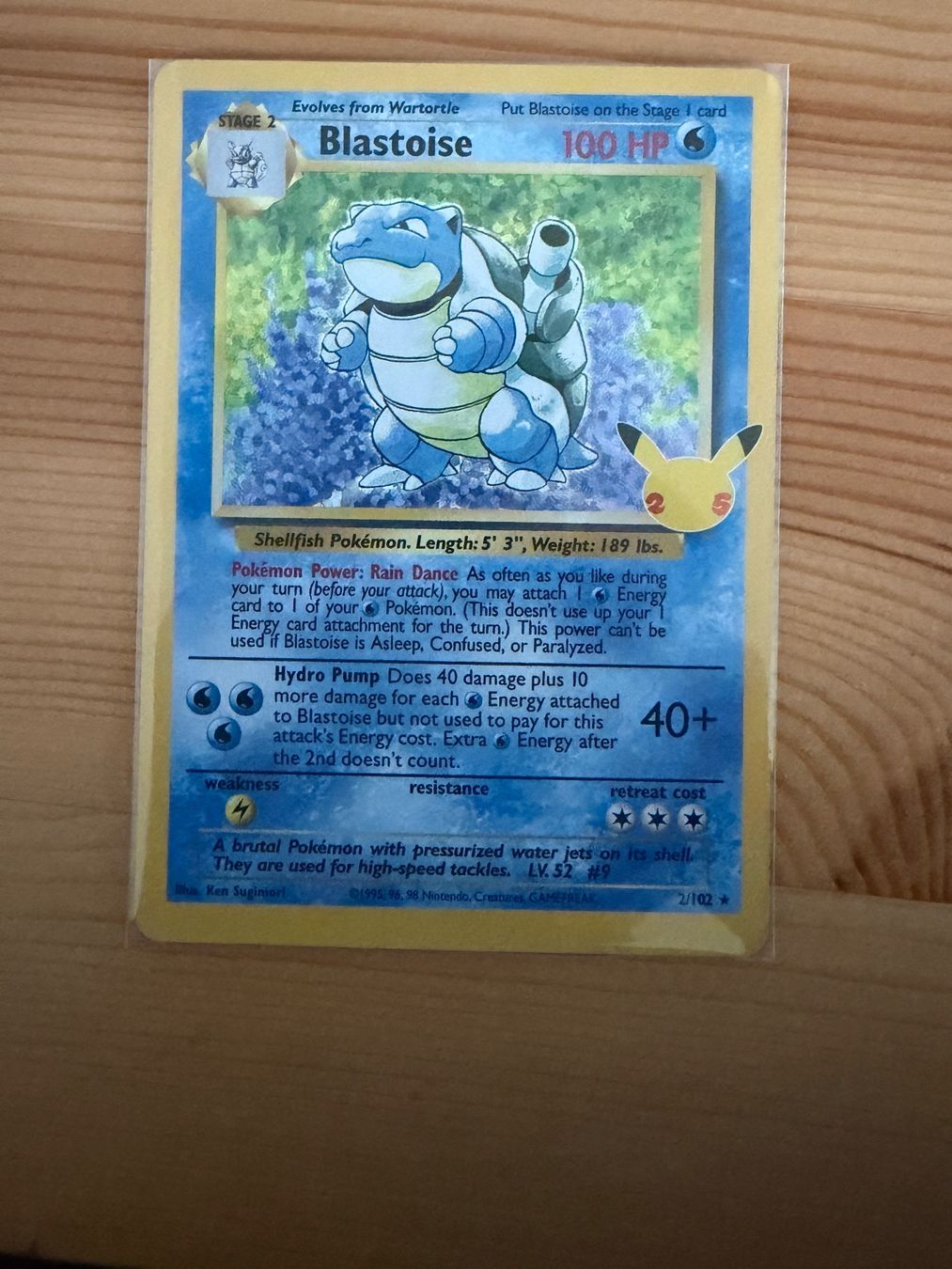 Pokémon Cartes à collectionner: Blastoise 2/102* Pokemon 25th edition – D'occasion à Zürich par Jtee93 1