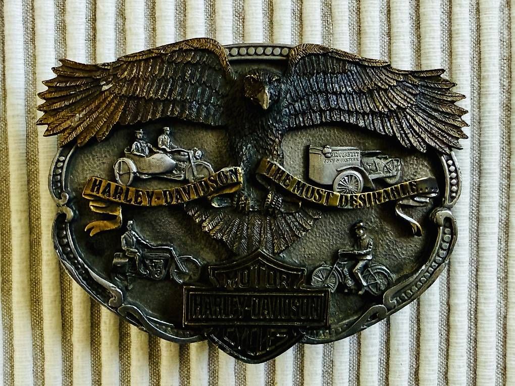 Gürtelschnallen: Harley-Davidson Gürtelschnalle Vintage  – Gebraucht aus Mettlen von Bootsbau0