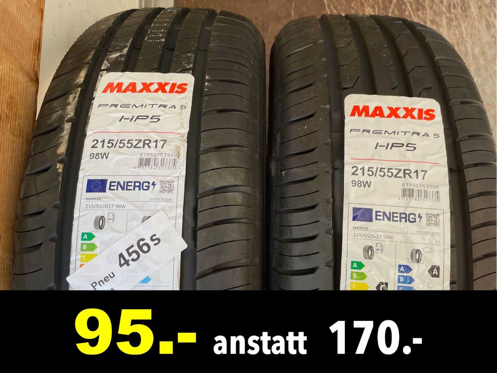 215/ 55 ZR17, Maxxis - 2 Stück /456s | Kaufen auf Ricardo