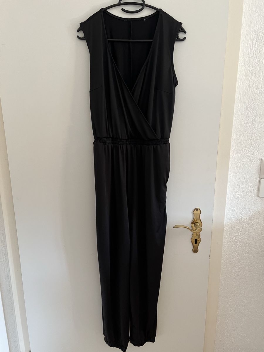 Tute: Jumpsuit Damen schwarz Satin – Usato da Zürich venduto da ida_xfr8