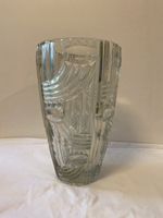 Elegante Kristallvase, Art Deco, geschliffen, Vintage