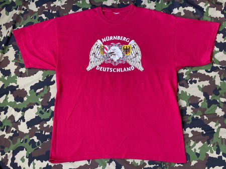 Vintage 90s t-Shirt Nuremberg Deutschland Adler Sz XXL