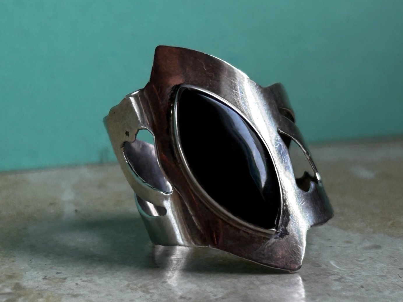 Ringe: Fingerring mandelförmiger Onyx (60) – Gebraucht aus Dittingen von Bijoubelle 6