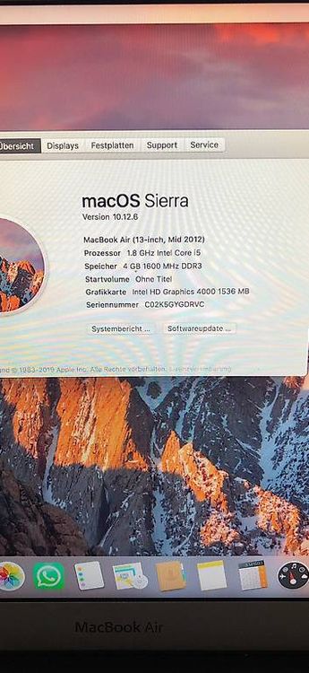 Notebook: Mac Book air  – Usato da Rorschacherberg venduto da Agnee01 2