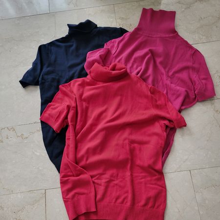 3 Rollkragenpullover kurzarm Grösse XL (Art-Nr 84)