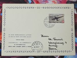 CL31 Enveloppe + Timbre Suisse 1944