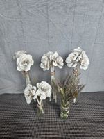 Papierblumen im Pfingstrosen Stil in Flaschen, 5 Sets, handg
