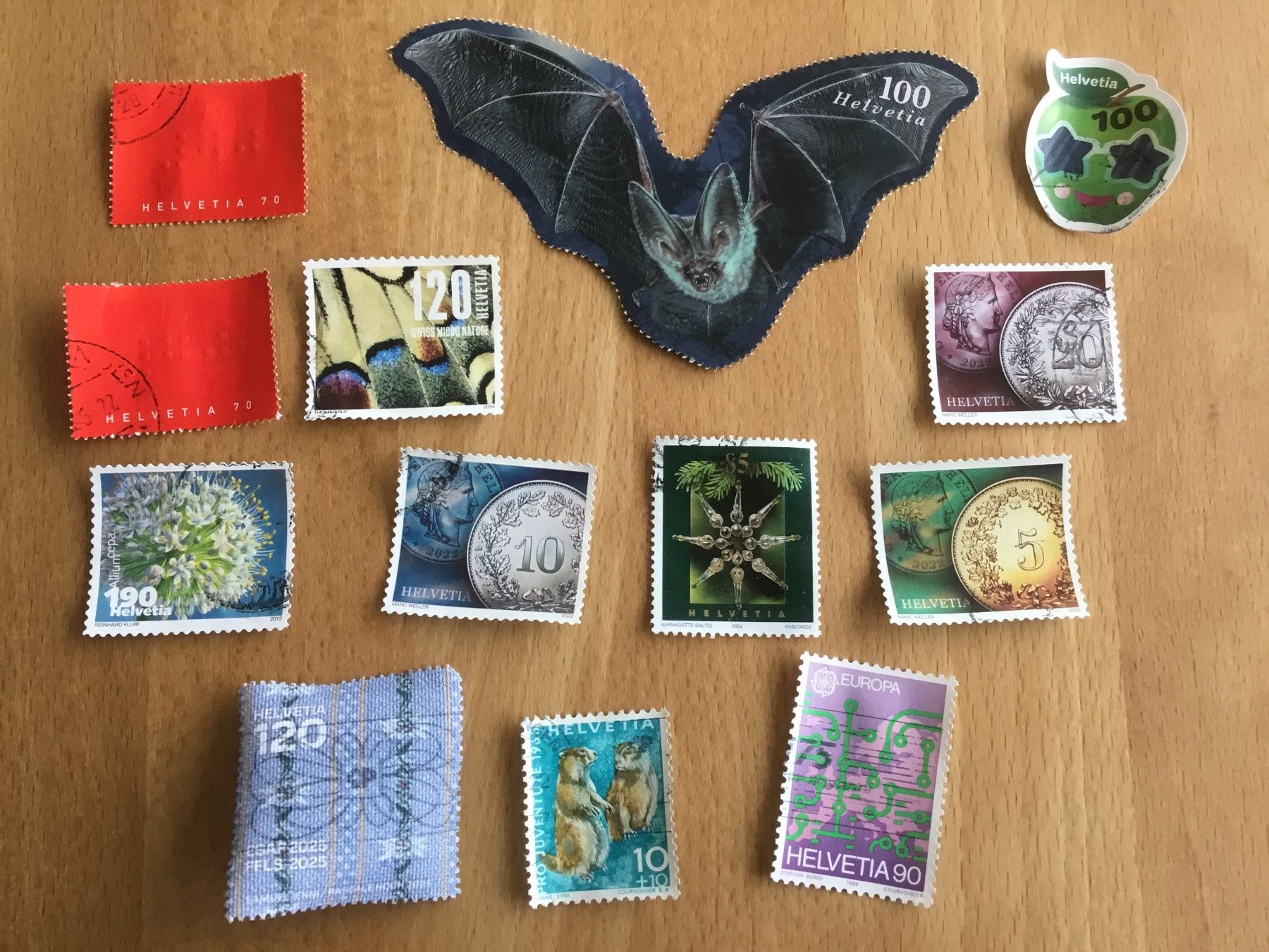 Tutti i francobolli: 13 CH-Briefmarken – Usato da Kerzers venduto da Georges3210