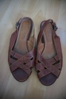 Braune Leder Sandalen Damen Grösse 38,5