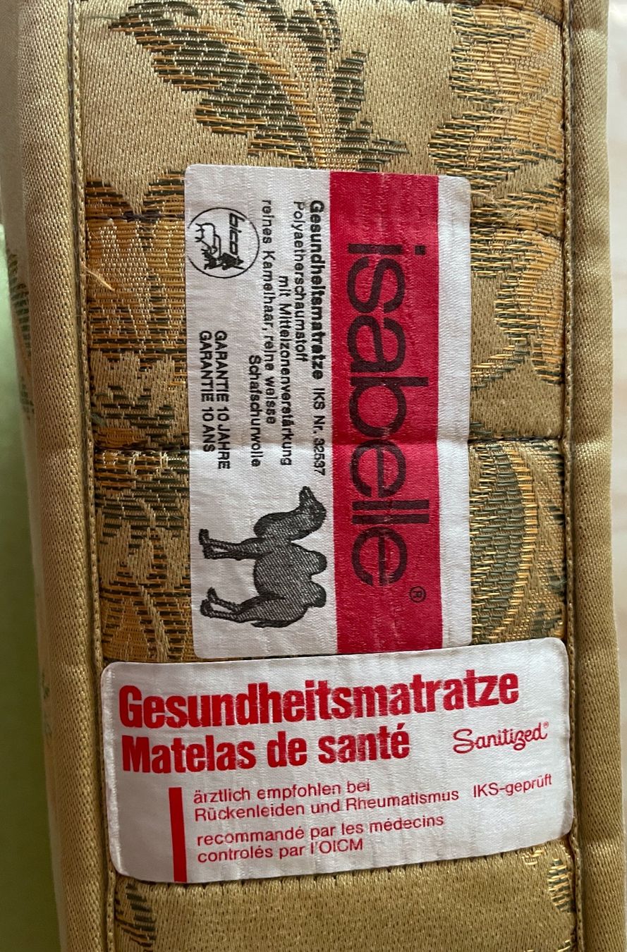 Matratzen: Alte Matratze, Normal-Grösse – Gebraucht aus Samstagern von pwj_q5r9 1