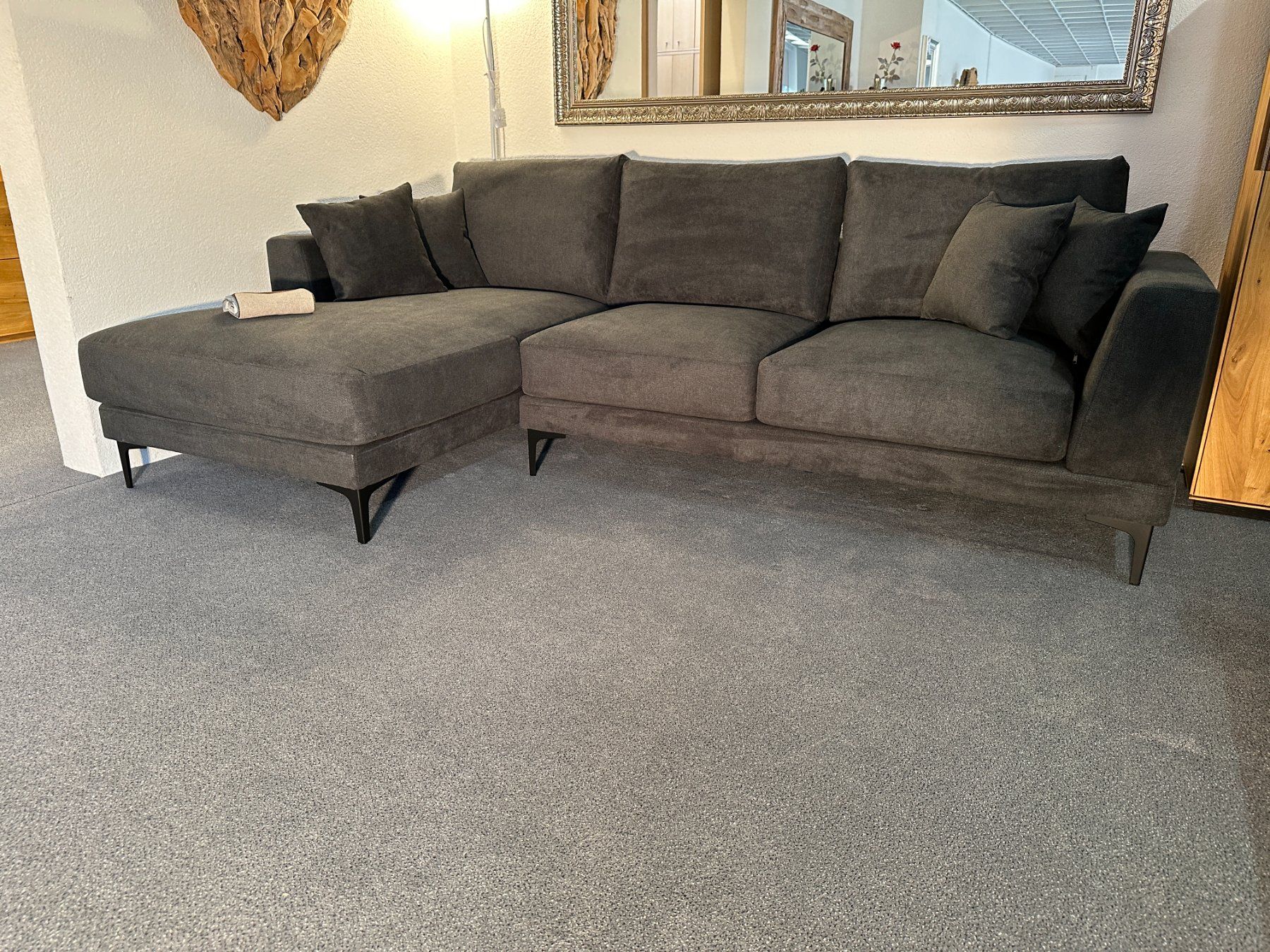 Sofas: Sofa GINO Stoff Aston schwarz 184 x 258 cm – Neu und originalverpackt aus Unterentfelden von moebelrufli 2