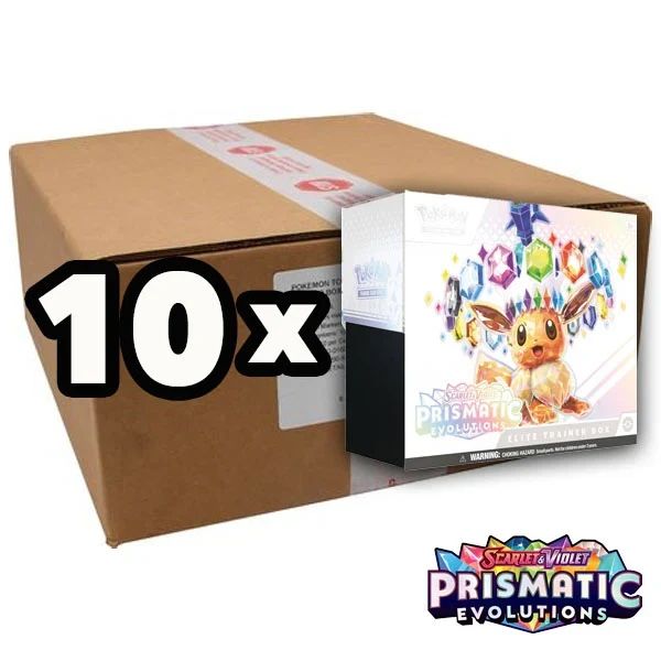 Pokémon Carte collezionabili: Pokemon Prismatic Evolutions ETB Case English – Nuovo e nell'imballaggio originale da Winterthur venduto da Fischinho