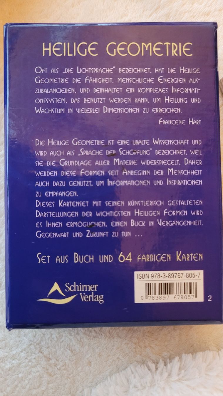 Giochi: Orakel der Heiligen Geometrie Karten-Set  – Usato da Horgenberg venduto da Klatschmohnmaria 2