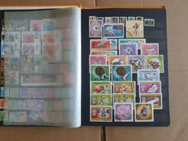 Briefmarkensammlung Sport im Album