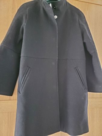 Mango Mantel in schwarz Gr XS