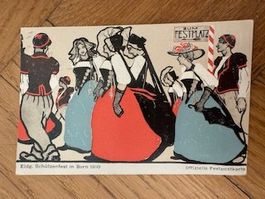 Antike Postkarte, Eid. Schützenfest, Bern, 1910, gelaufen