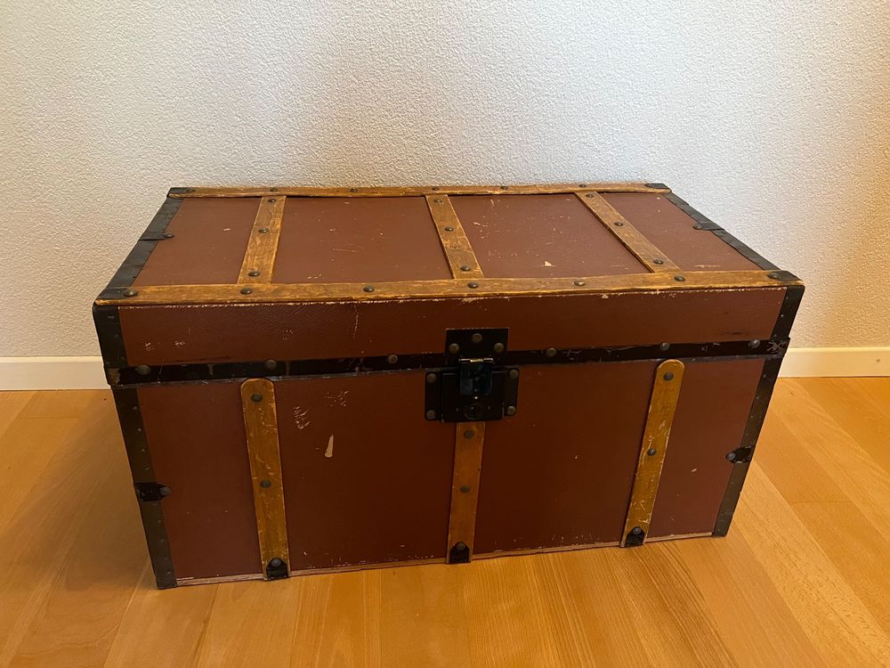 OFFIGAM Piraten Schatztruhe - Vintage Aufbewahrungsbox 14x11x10cm Für Schmuck & Deko