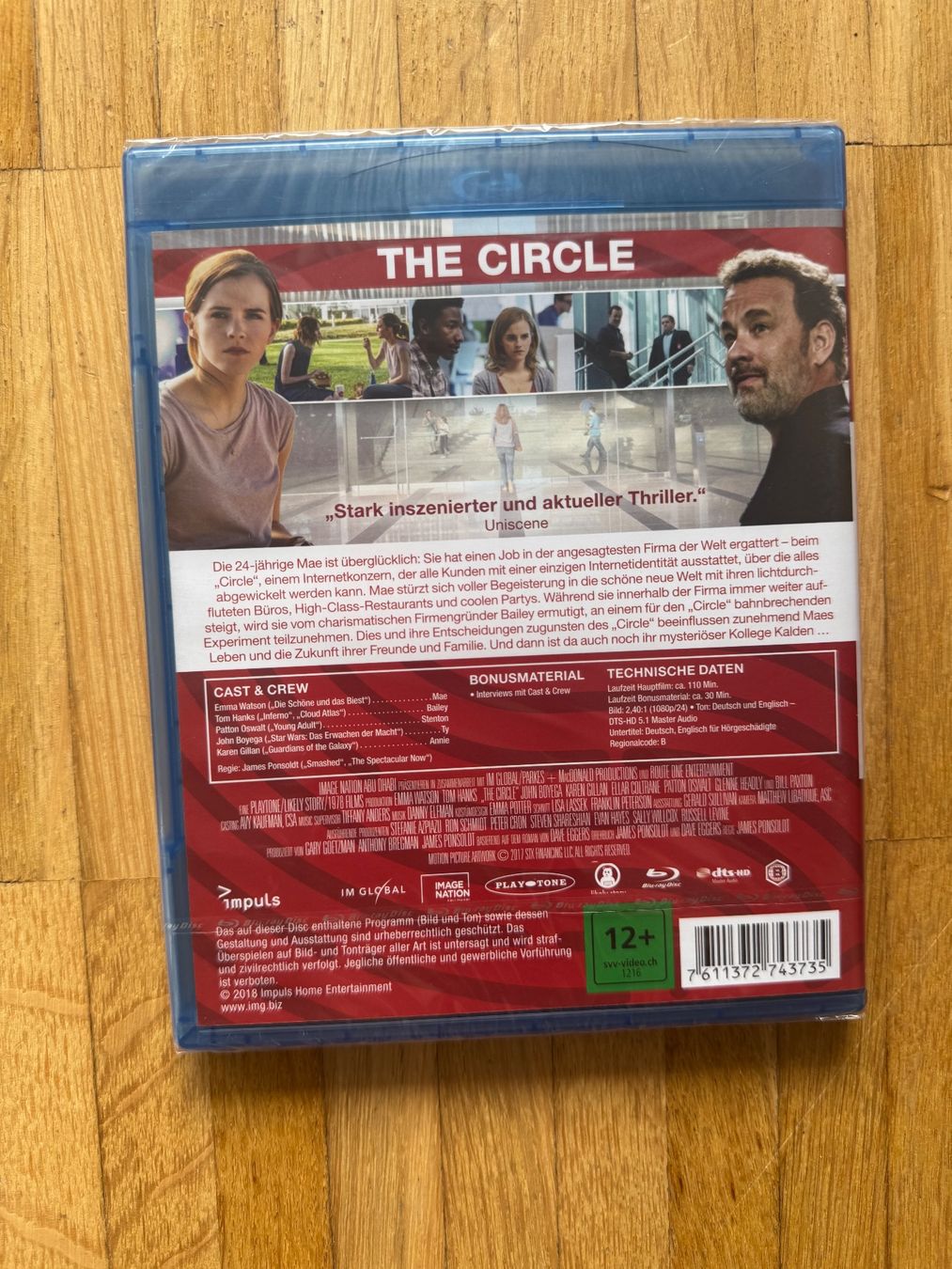 Tutti i DVDs: THE CIRCLE. (BLU-RAY/OVP) TOM HAMKS – Nuovo e nell'imballaggio originale da Basel venduto da san_2qlq 1