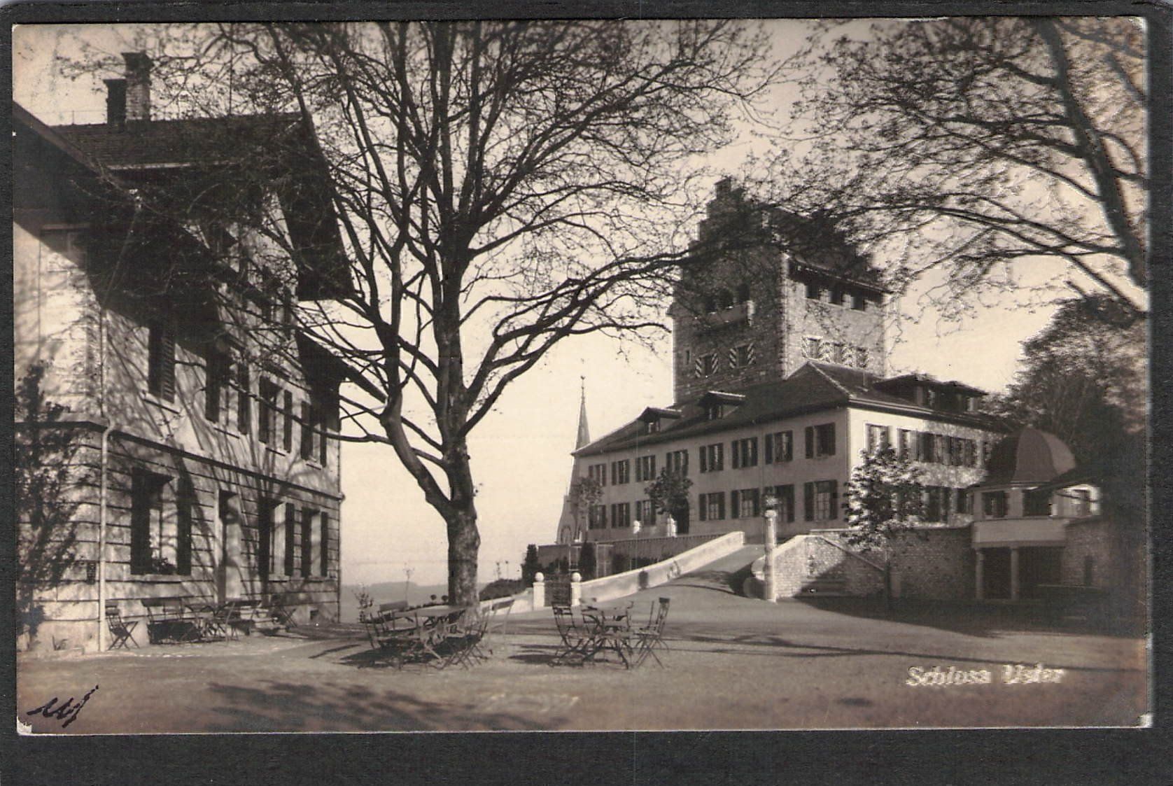 Ansichtskarten: AK,Schloss Uster , 1920 – Gebraucht aus Reichenburg von Pipo-67