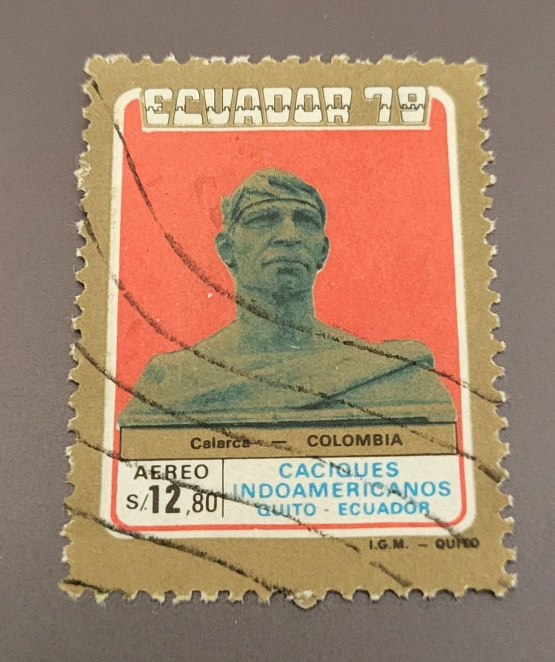 Tutti i francobolli: Ecuador 1980 Flugpost briefmarke – Usato da St Gallen venduto da Stampsalshobby