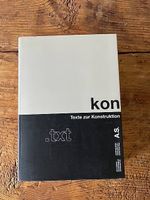 .txt kon  Texte zur Konstruktion ETH Zürich / Annette Spiro