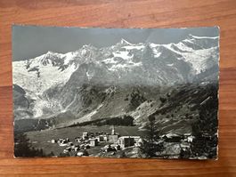 AK  ca 1960 Saas Fee Stempel Cafe ungelaufen (G2487)