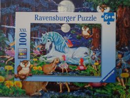 Puzzle 100 Teile Ravensburger XXL, WIE NEU, Einhorn