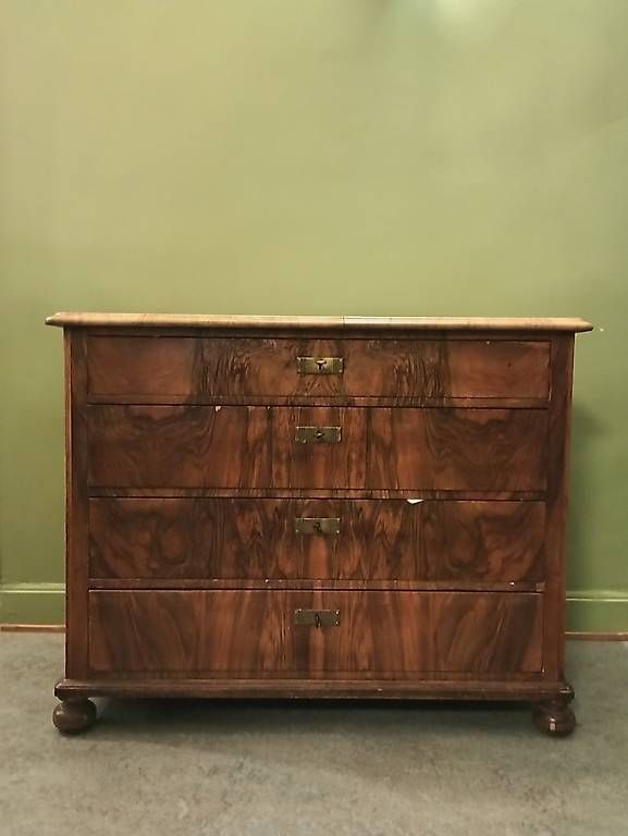 Cassettiere: Wunderschöne originale Biedermeier-Kommode Nussbaum ca. 1850 – Usato da Schlieren venduto da jan_9mgs