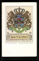 Wappen vom Königreich Sachsen, Ganzsach
