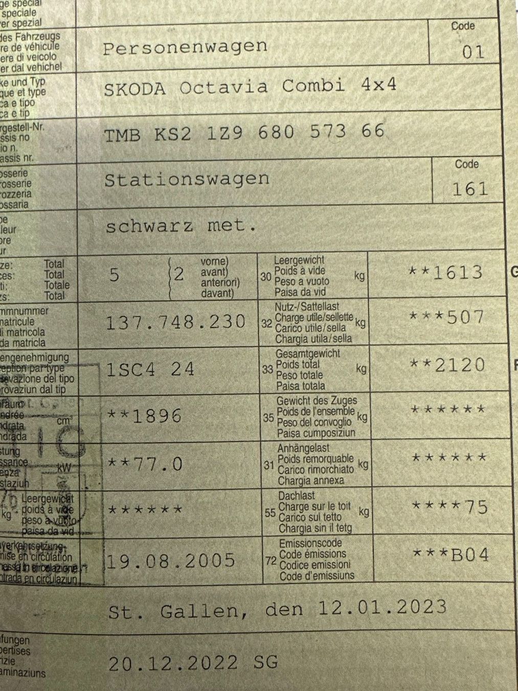 Skoda Automobili: Skoda Octavia Combi 4x4 – Usato da Zuckenriet venduto da DGZ2020 9