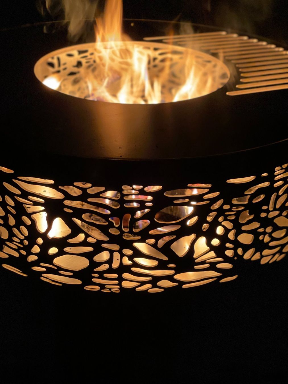 Feuerschale: Feuerschale Feuerzylinder mit Grillring 100 cm – Neu (gemäss Beschreibung) aus Kölliken von MeWo-Design