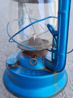 Petroleumlampe D-Lite NO.90 blau gebraucht