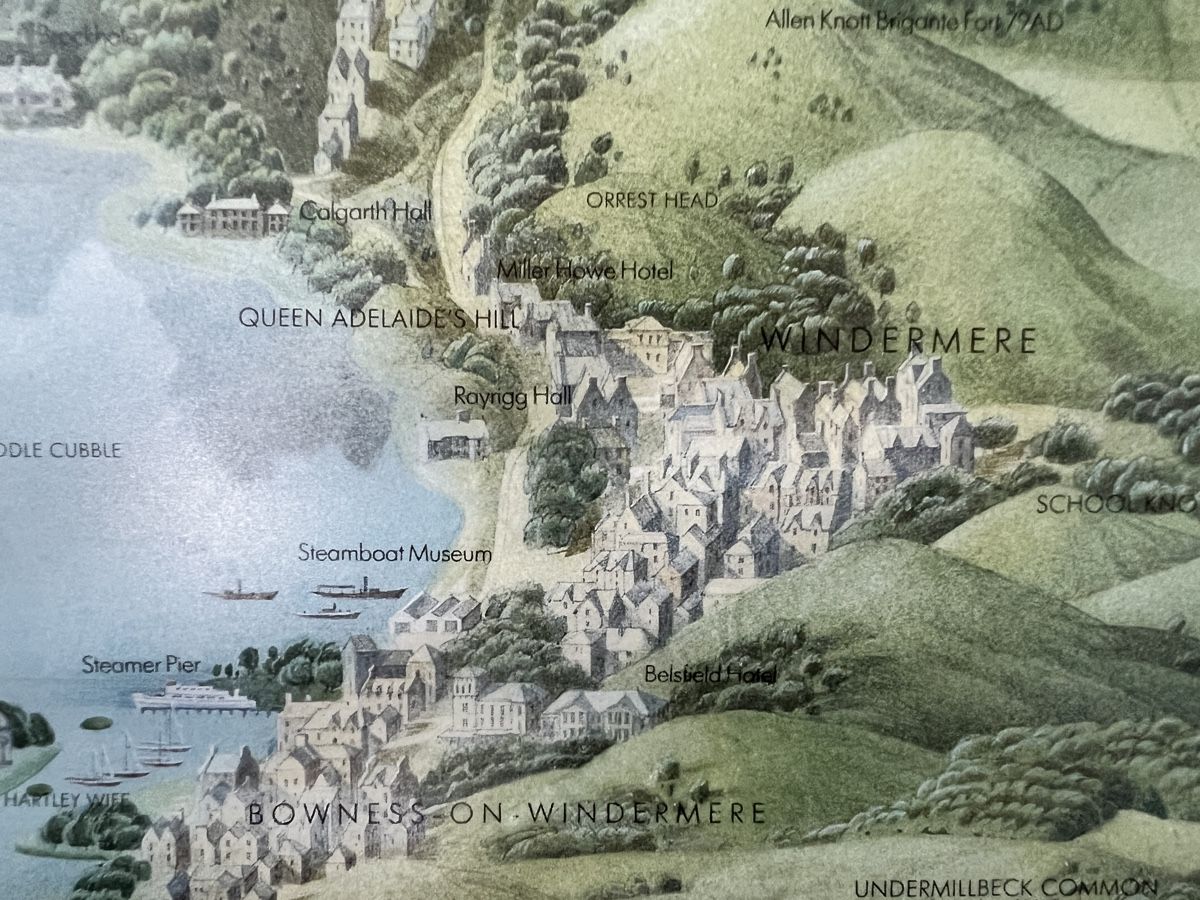 Posters & Illustrations: Windermere-Bild gerahmt Lake District – D'occasion à Neuenegg par Magosaurus 3