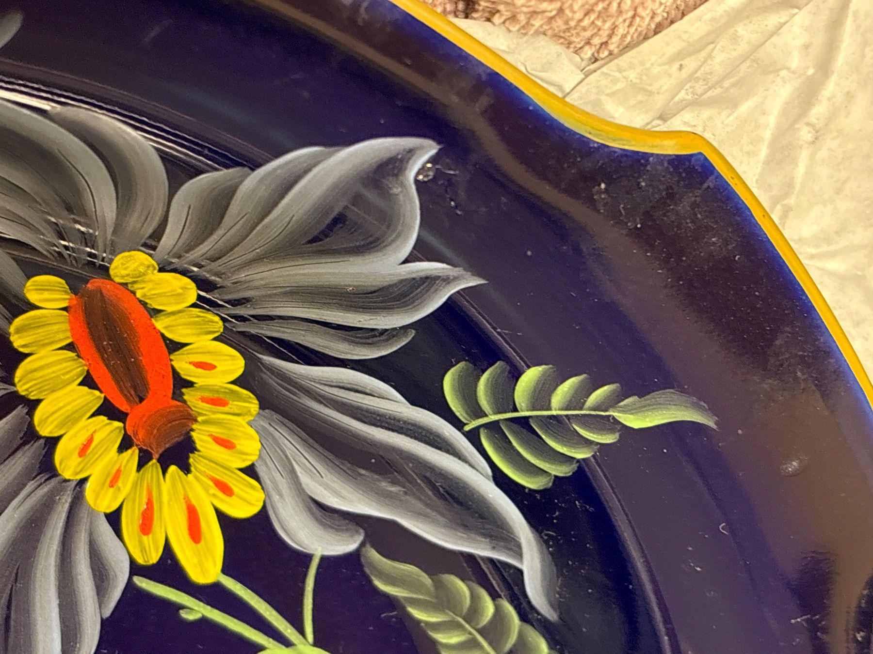 Ciotole: Blaue Schale mit Blumen echt kobalt – Usato da Effretikon venduto da fabee 2