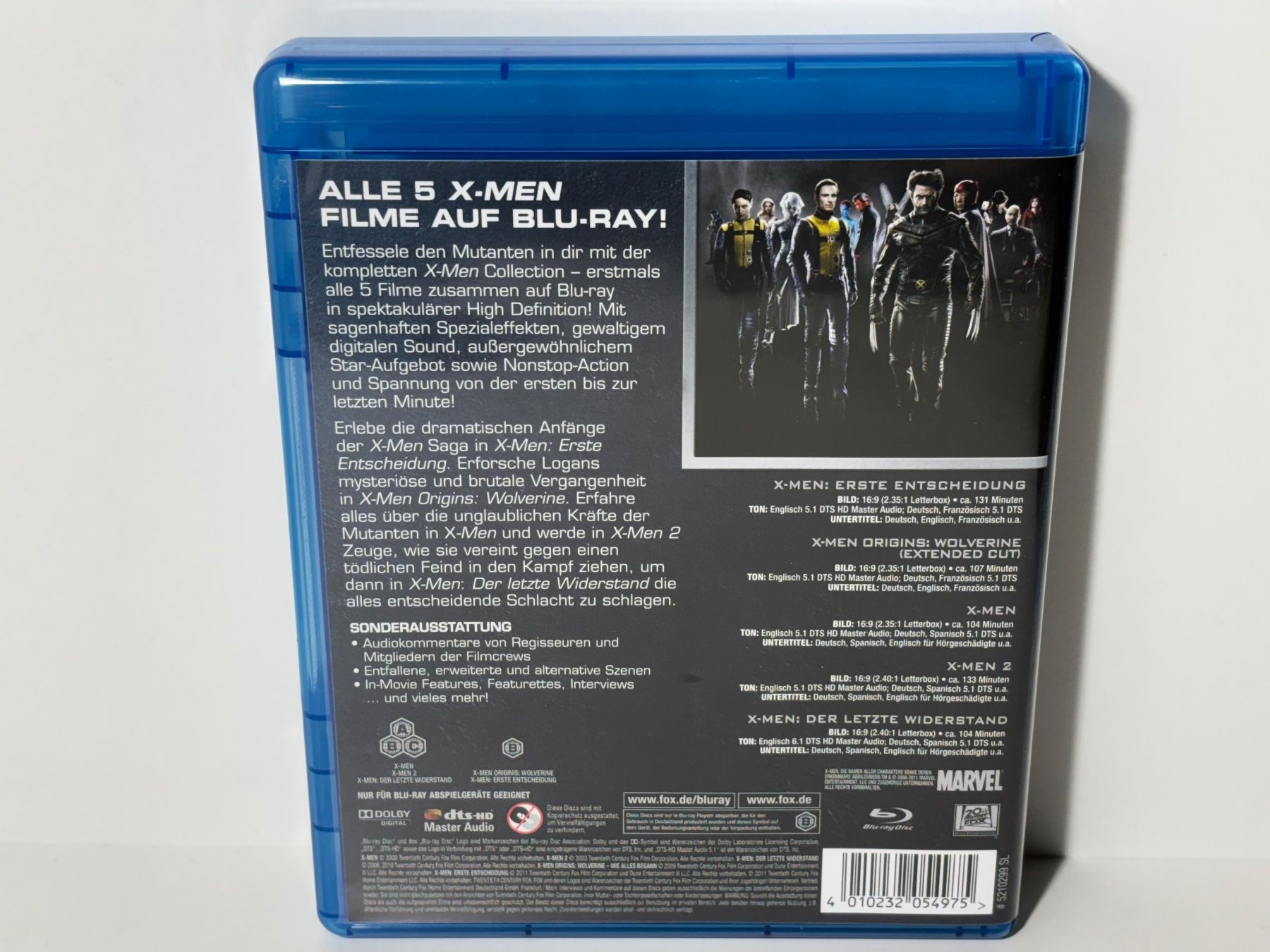 Tutti i DVDs: X-Men 1-10 Blu Ray – Usato da Wilderswil venduto da Sstriker 2