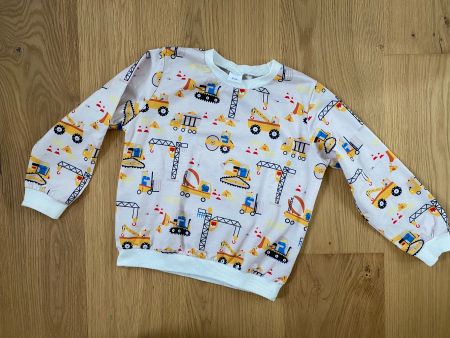 Süsser Pullover Baustellen Fahrzeuge Jungs 110