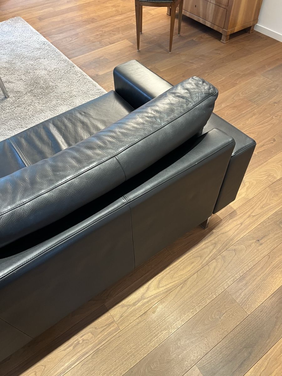 Sofas: 3er Sofa Rolf Benz, Leder schwarz – D'occasion à Altdorf UR par Seller660 1