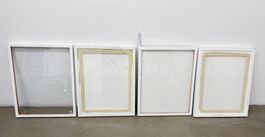4 x Distanzrahmen, Holz, weiss, Ikea, je 50 x 40 cm