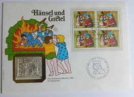 Numisbrief Hänsel und Gretel mit Silbermedaille  ab 1 Fr. !!