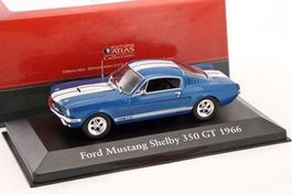 Ford Mustang Shelby 350 GT 1966 blau met. / weiss    1:43