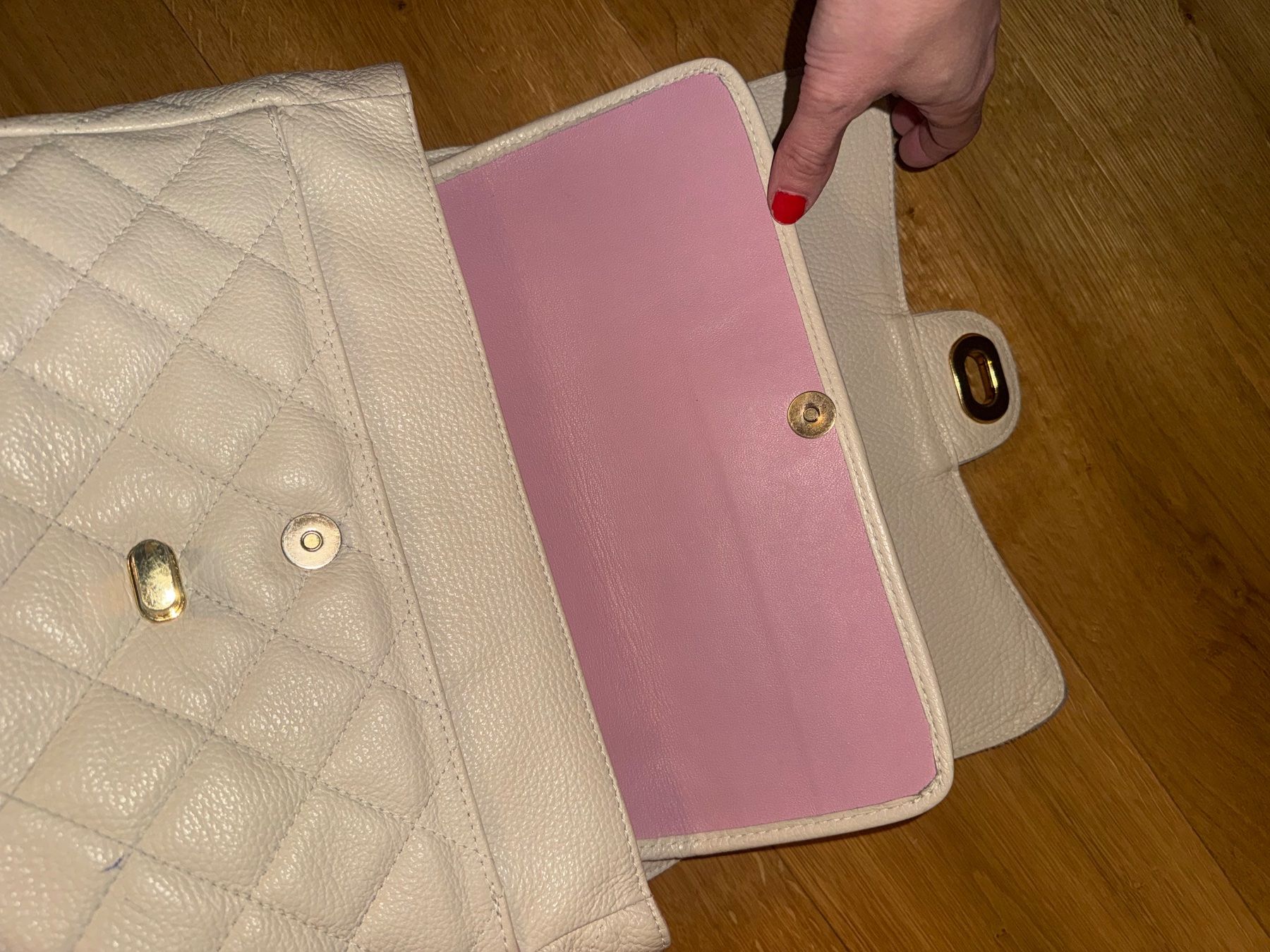 Borse da donna: Sac à main matelassé beige – Usato da St-Maurice venduto da Sandrinette123 4