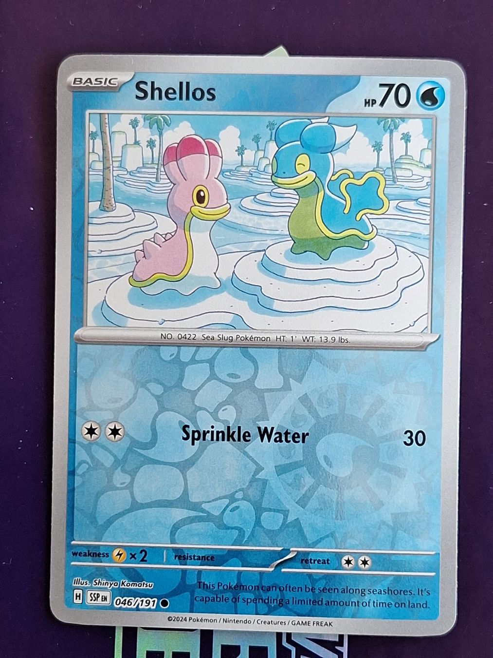 Pokémon Sammelbilder & Trading cards: Shellos - Reverse Holo - Pokemon Surging Sparks – Gebraucht aus Altstätten SG von GGsGameshop