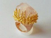 Anelli: Ring rosequarz roh Goldfarbene Fassung – Nuovo (secondo la descrizione) da Zürich venduto da Bieter04 7