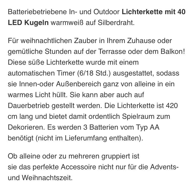 Lichterketten & Leisten: Lichterkette mit Draht 420cm..Neu.. – Neu (gemäss Beschreibung) aus Hünenberg von Smile77.. 6