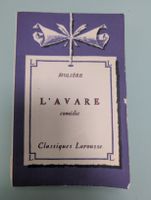 L'Avare - Molière, Classiques Larousse, édition originale