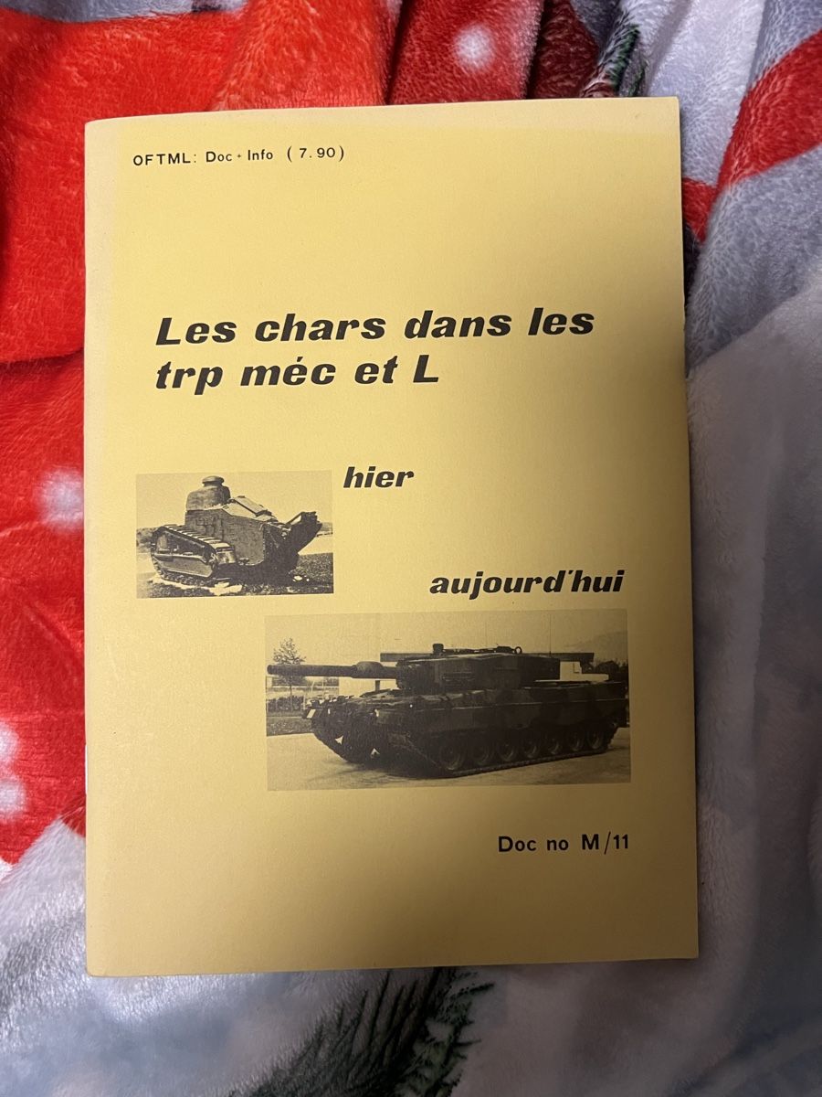 Libri: Les chars dans les trp méc et L – Usato da monte carasso venduto da Chanel82