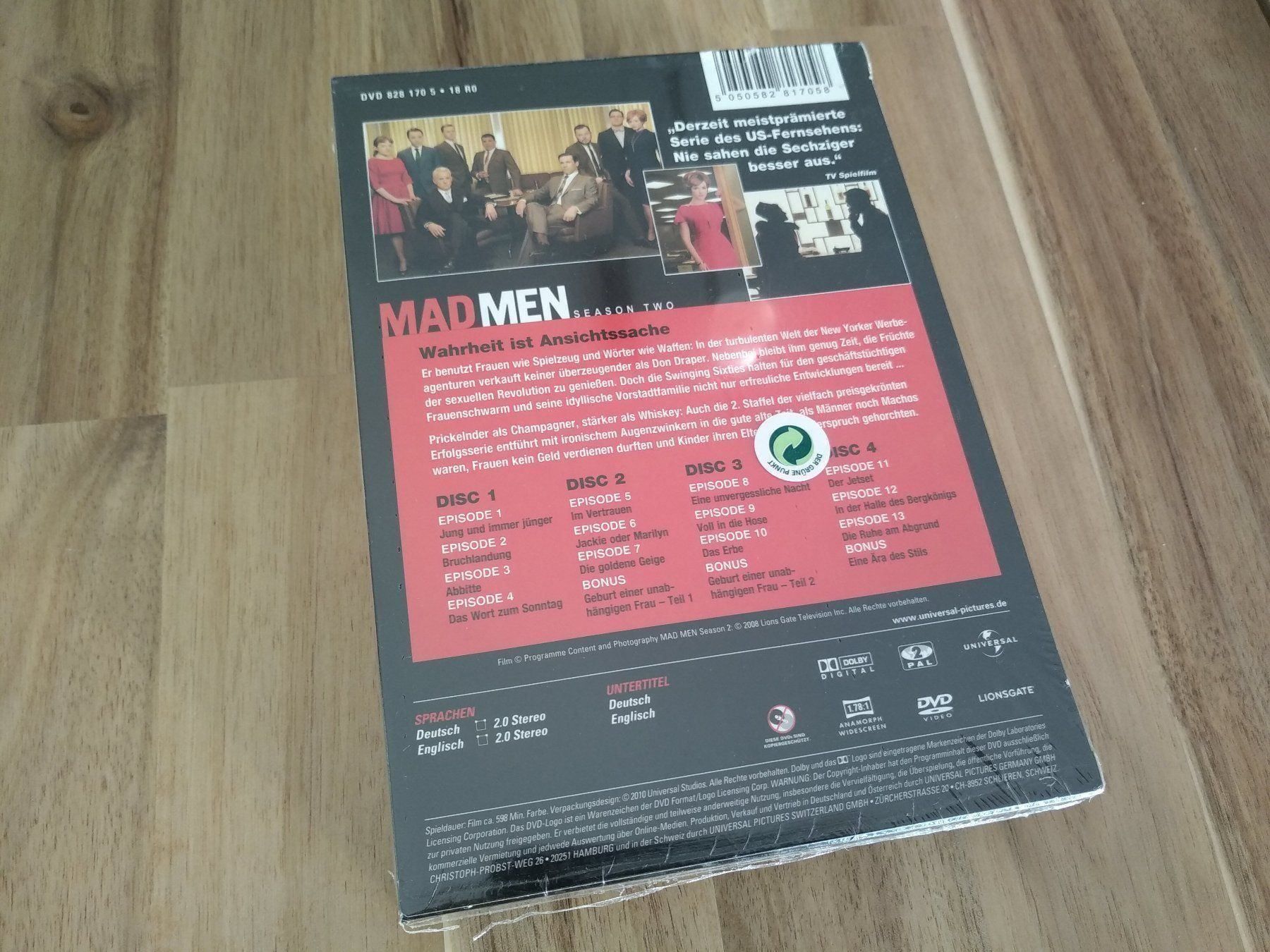 Tutti i DVDs: Mad Men - Season 2 – Nuovo e nell'imballaggio originale da Olten venduto da prusik02 1