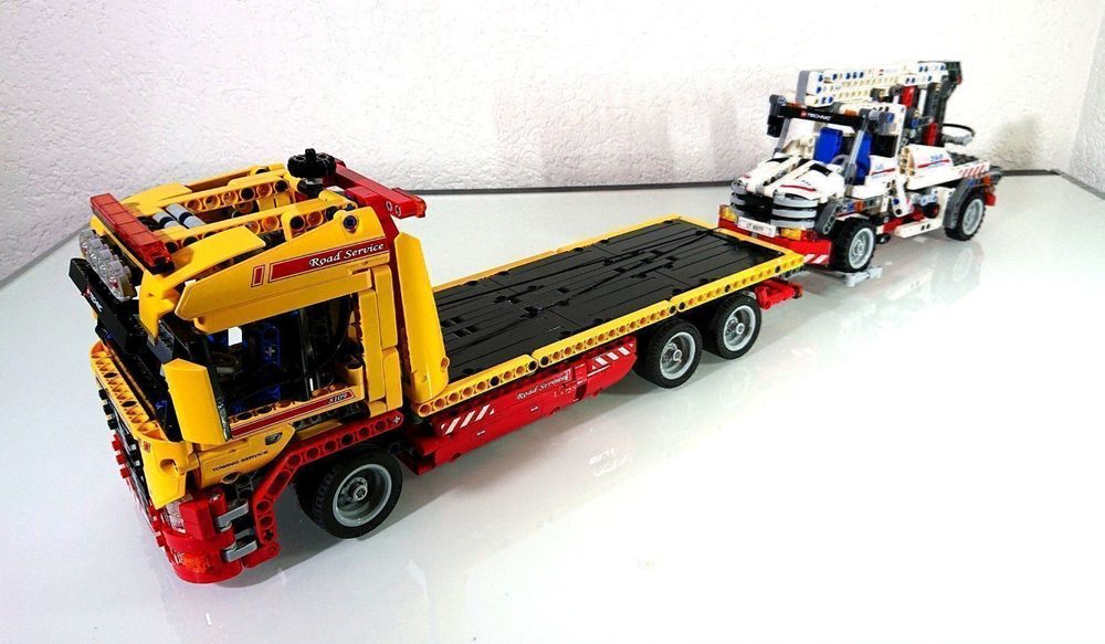 LEGO TECHNIC TIEFLADER + SERVICETRUCK | Kaufen auf Ricardo