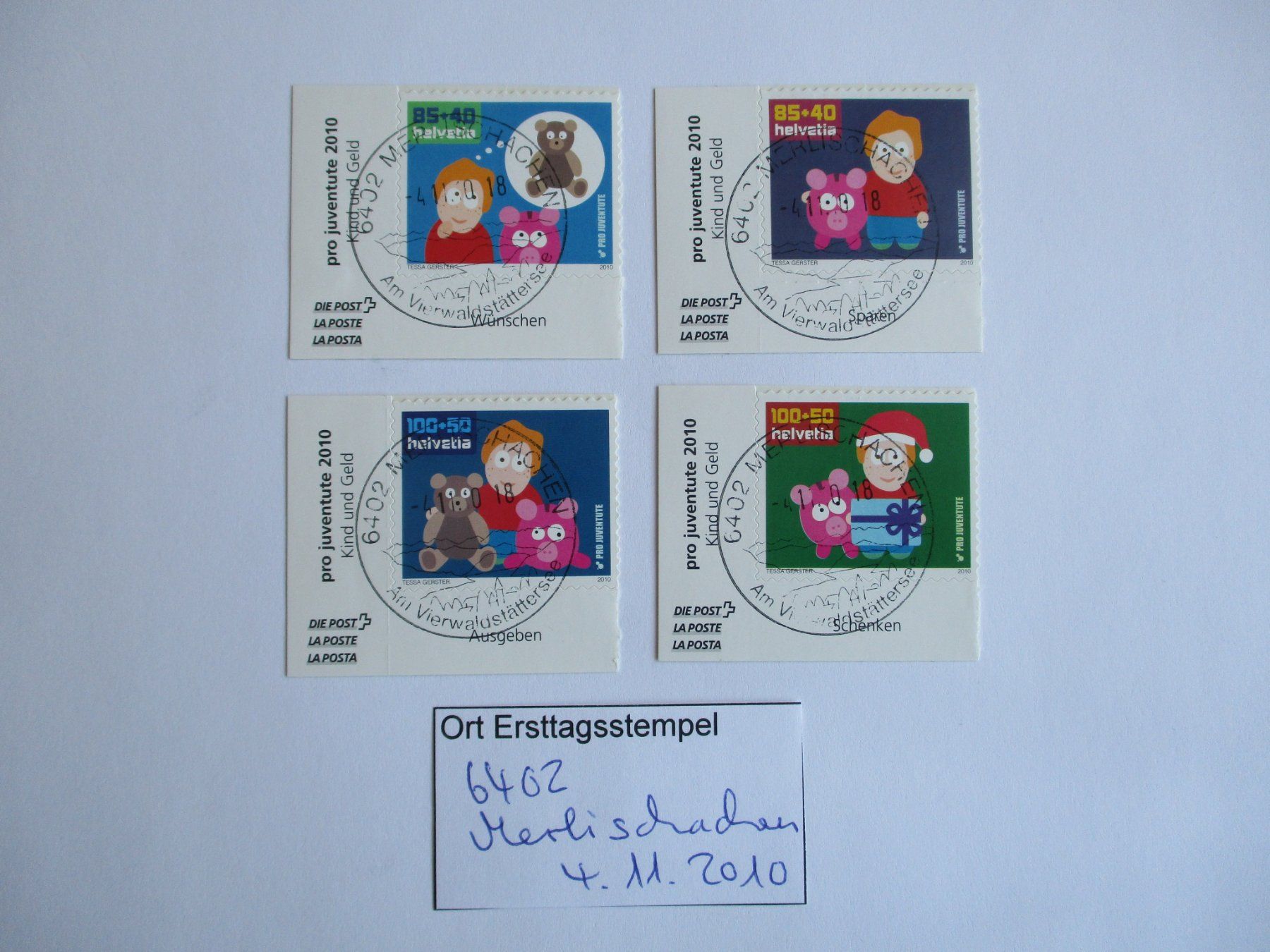 Tutti i francobolli: Voll Ort Ersttagsstempel 6402 Merlischachen – Usato da Langnau b. Reiden venduto da Aktuell88